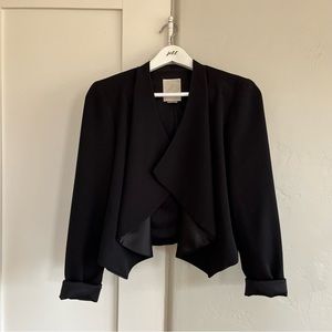 🤍 euc | elevenses | beautifully draped waterfall blazer